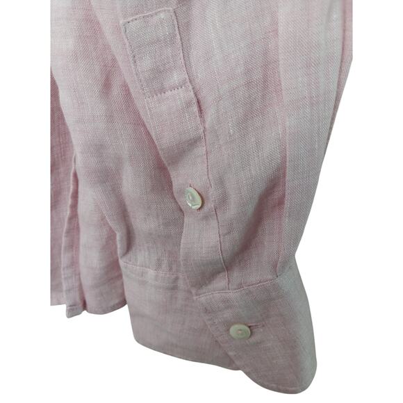 Loro Piana Pink 100% Linen Tunic Top Sz 46 IT (US 10) / Excellent Condition - Picture 13 of 16